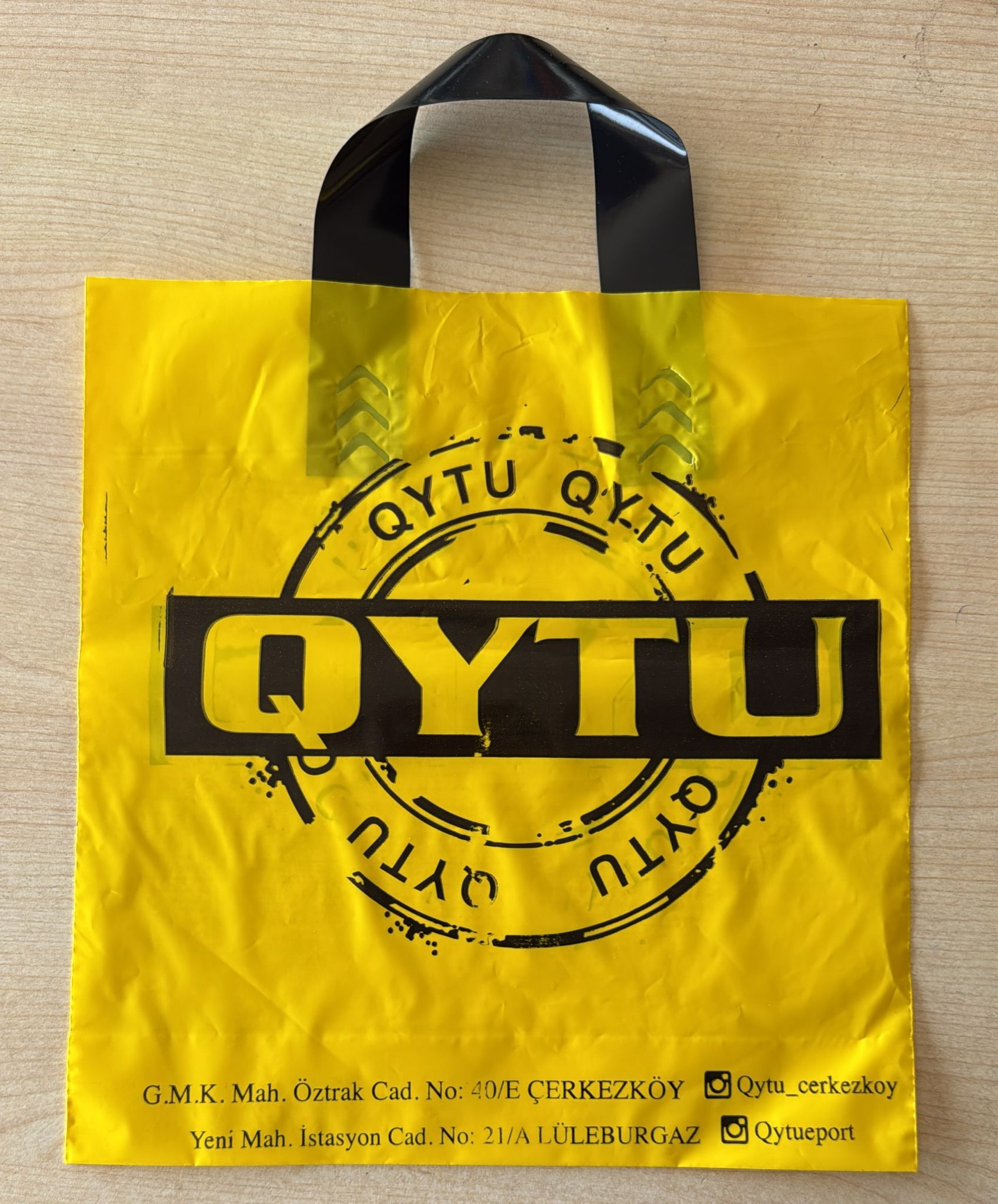 Baskılı Kulplu Plastik Poşet